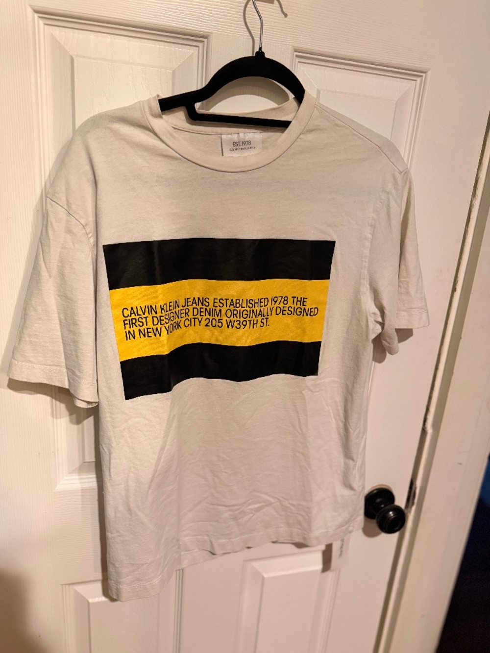 Calvin Klein Jeans Est. 1978 Graphic Tee White S
